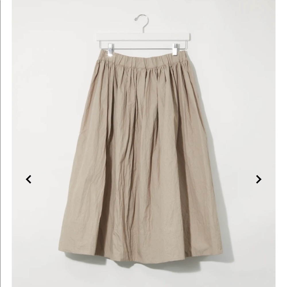 Apuntob Paper Full Skirt in Sabbia, Size S